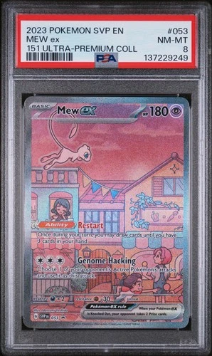 2023 POKEMON SVP EN-SV BLACK STAR PROMO 151 ULTRA-PREM COLL #053 MEW EX PSA 8