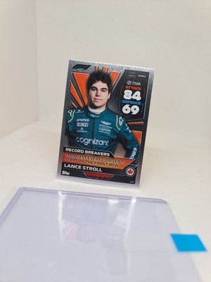 Topps Turbo Attax F1 2022 Trading Card 289 Record Breakers Lance Stroll