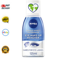 NIVEA Double Effect Waterproof Eye Make-Up Remover (125 ml), Daily Use Face