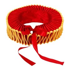 Elizabethan Clown Neck Frill, Medieval Costume with Ruffles Decorative Neck