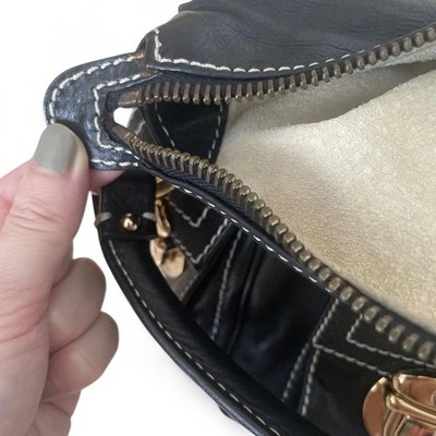 Marc Jacobs Collection Blake Black Leather Multi Pocket Hobo