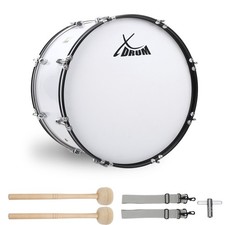 Grancassa Batterìa 22'' Bass Parata Percussione 22x12 con Tracolla Bacchette Set