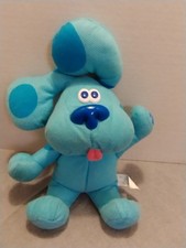 VTG 2002 Fisher Price Blue's Clues TOTALLY BLUE Plush 11" Stuffed Toy Dog