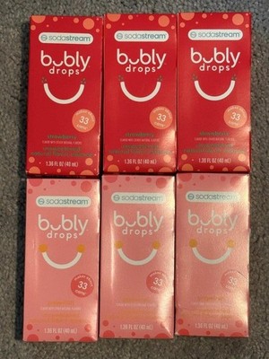 SODASTREAM Bubly Drops Strawberry & Grapefruit Lot of 9 BB 12/25, 4/26 & 06/26