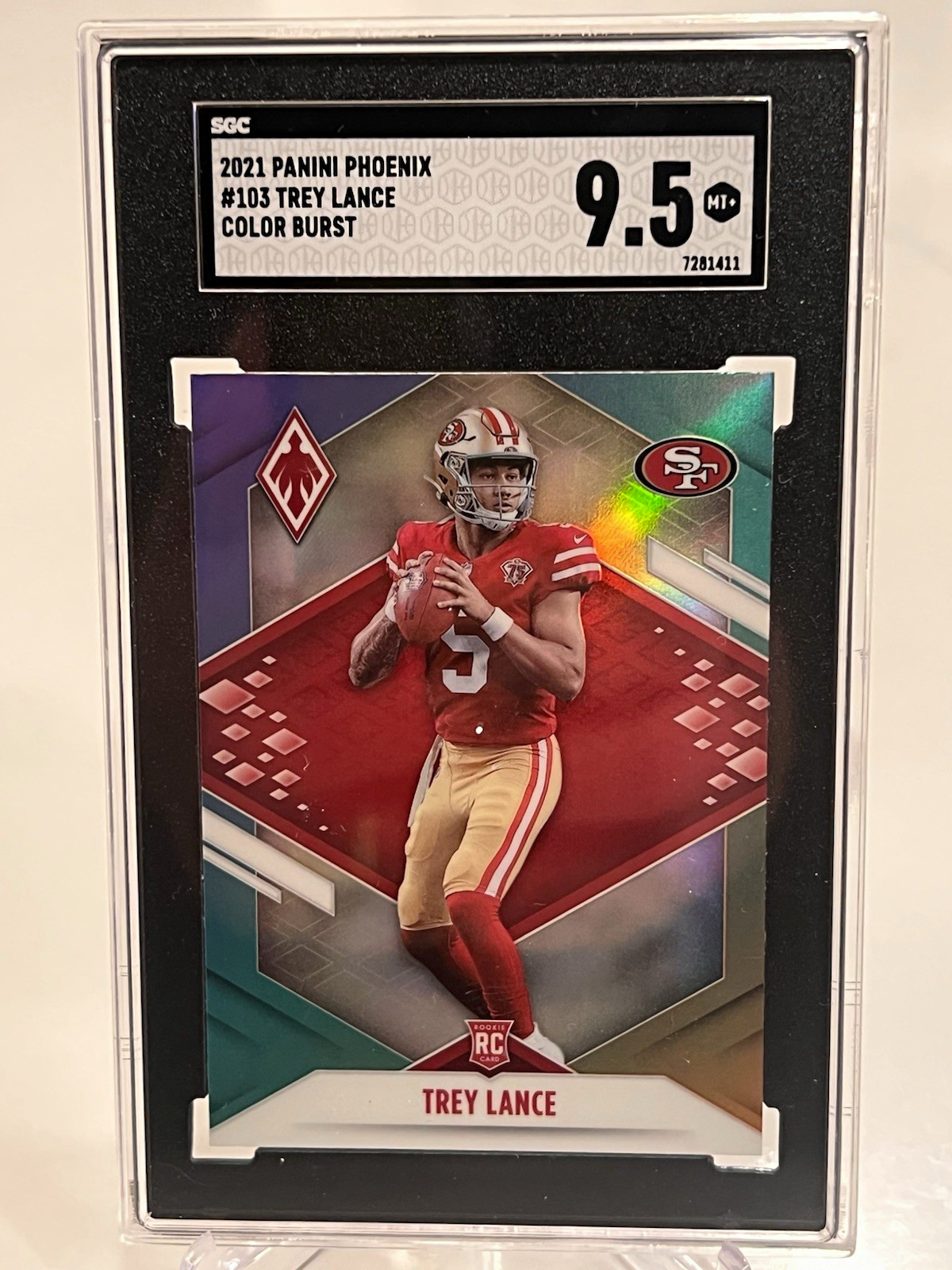 Trey Lance Panini Phoenix #103 Color Burst