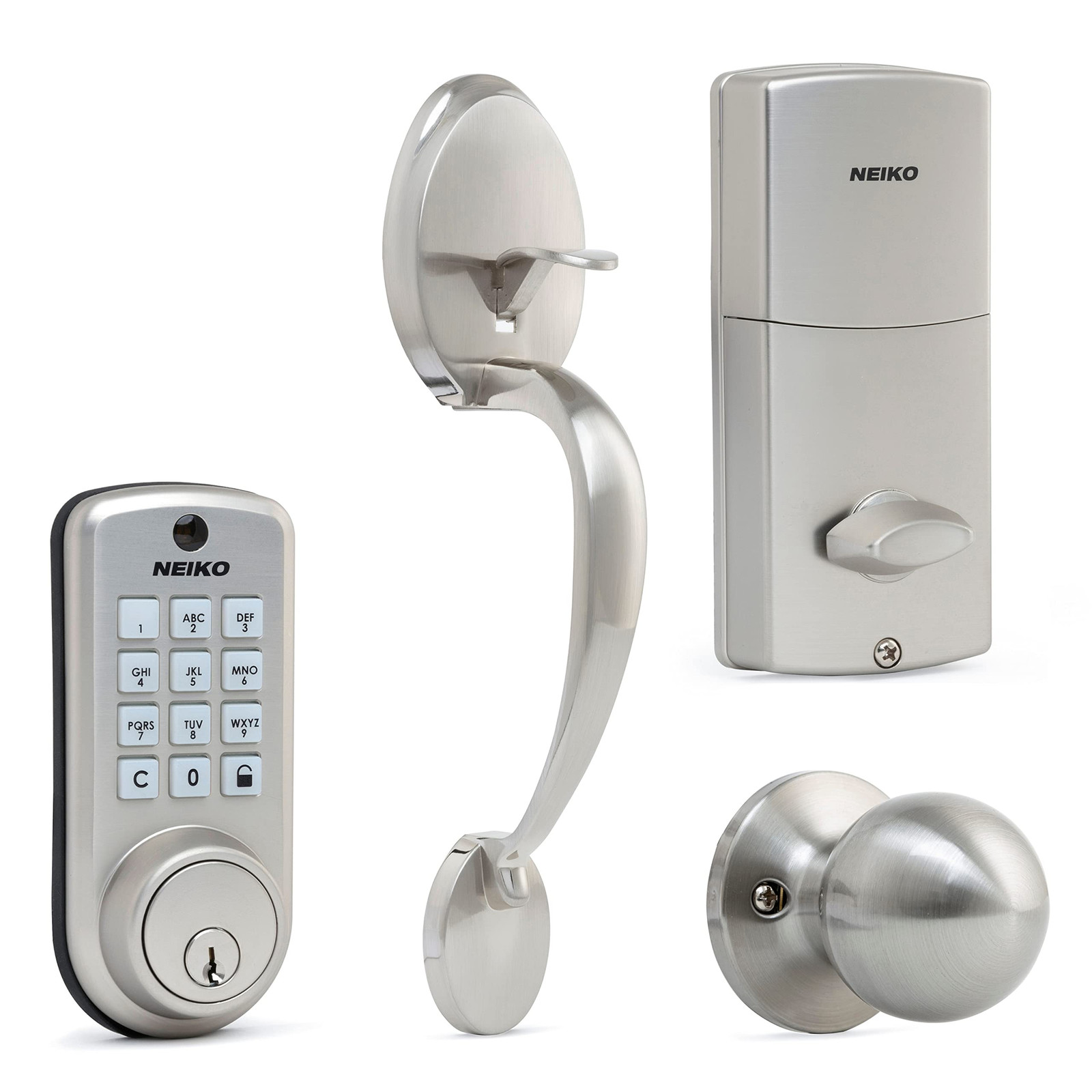 52906A Smart Digital Door Lock with Keyless Entry and Touchscreen Keypad for Secure Front Door Access  