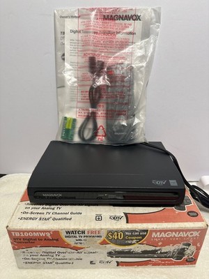 Magnavox TB100MW9 DTV Digital To Analog Converter With Remote NEW! Opened Box