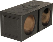 QPOWER QBOMB DUAL 10" VENT PORTED SUBWOOFER BOX FOR '00-'16 F250 F350 SUPER DUTY