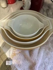 Vintage Pyrex Butterfly Gold Cinderella Mixing Bowls 441 442 443 444 | Set of 4