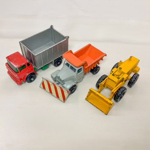 1960s Matchbox Trucks, GMC Tipper, Scammel Snow Plow, Aveling Tractor, Set of 3 - Picture 2 of 21