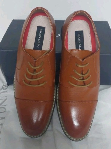 Bruno Marc Prince-6 ~Brown ~ Size U.S. 7.5~ Mens Dress Shoes~ NIB - Picture 7 of 9