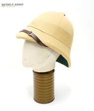 Chapeau Colonial Vintage Des Années 1960 - Jean Desjoyaux, Coton Blanc Crème, Style Tropique