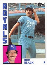 Bud Black 1984 Topps 26 Kansas City Royals BASEBALL Card