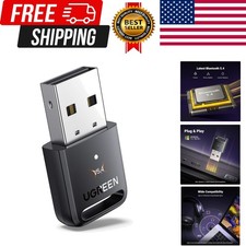 USB Bluetooth Adapter 5.4 for PC, Plug Play for Windows 11/10/8.1, Bluetoot...