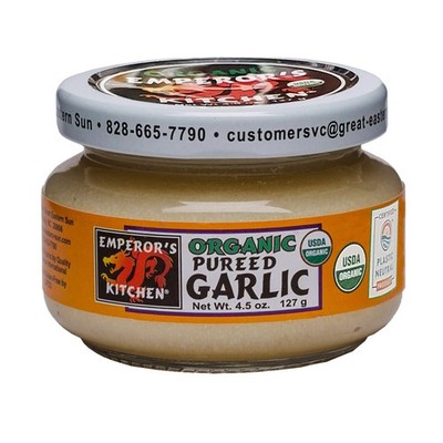 Emperor's Kitchen Organic Pureed Garlic, USDA Certified Organic, Ready to Use,