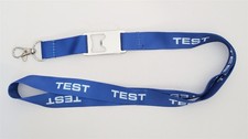 TEST Defense Contractor Blue Lanyard Military New