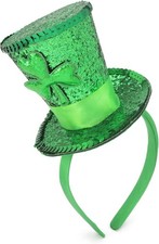 Needzo St. Patrick's Day Sequin Headband, Green Hair Accessory for Holidays and