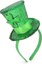 Needzo St. Patrick's Day Sequin Headband, Green Hair Accessory for Holidays and