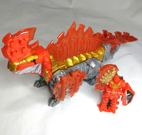 Power Rangers Dino Fury Ryusoulger DX Dime Volcano Dimetro Blazing Megazord Used - Picture 1 of 9
