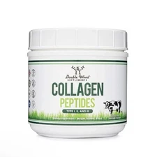 Double Wood Collagen Peptides Type I, II, and III, Powder, 16.08 oz -Exp 06/2027
