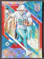Mike Gesicki 2021 Panini Donruss Elite Football Hyper /399 #100