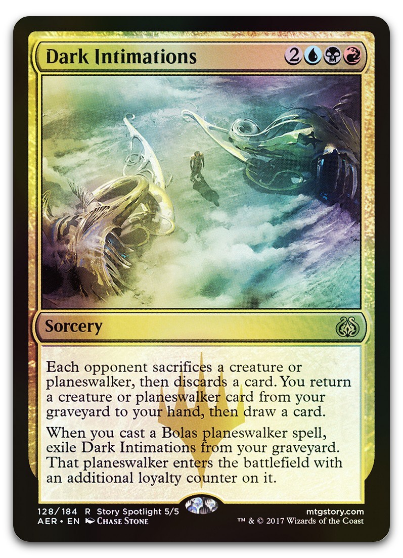 Dark Intimations #128 (Foil) (LP) Aether Revolt AER Magic MTG