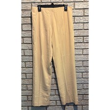 Pendleton Women Tan Beige Straight Leg Ankle Zipper Dress Pants Size 12
