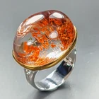 Beautiful 37 ct Natural Ghost Quartz Ring 925 Sterling Silver Size 7.5 /R465351