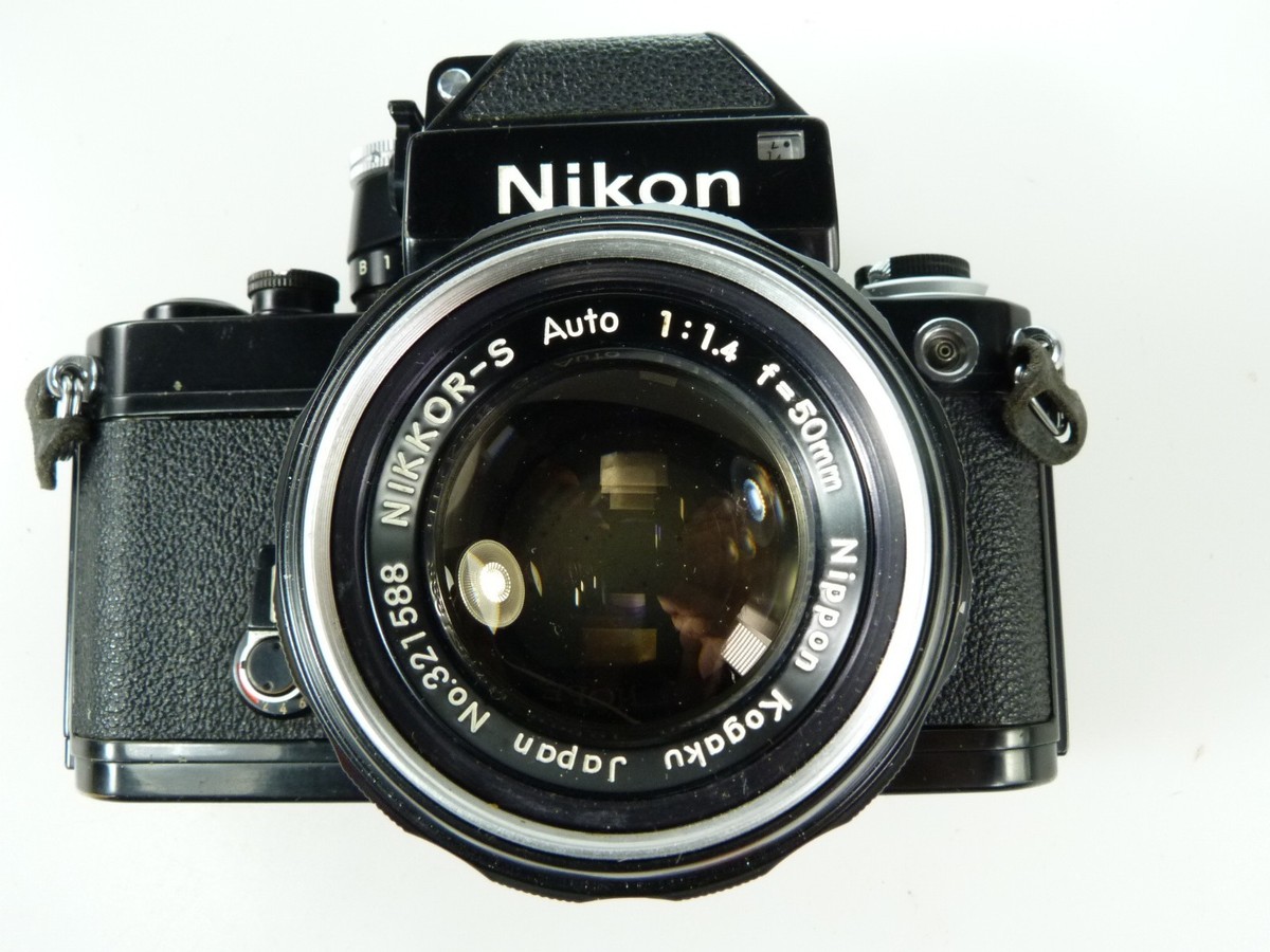 VINTAGE 1970 Nikon F2 Photomic Black SLR F. Camera.NIKKOR-S 50/1.4