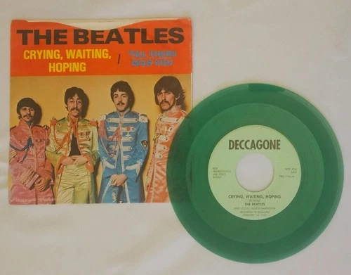 The BEATLES  Crying Waiting Hoping/ Till there was you DECCAGONE 7" Promo Green