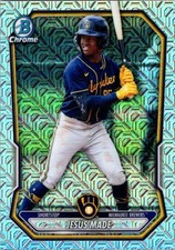 Jesus Made 2026 Topps Bowman Chrome Mojo Base #BCP-96 - Brewers