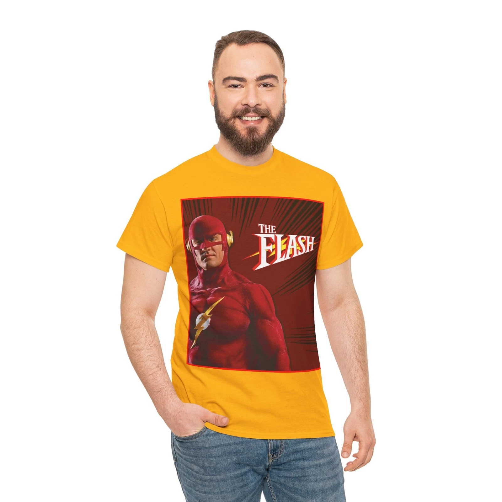 Flash T-Shirt - John Wesley Shipp - DC Comics 1990s TV Series - Barry Allen