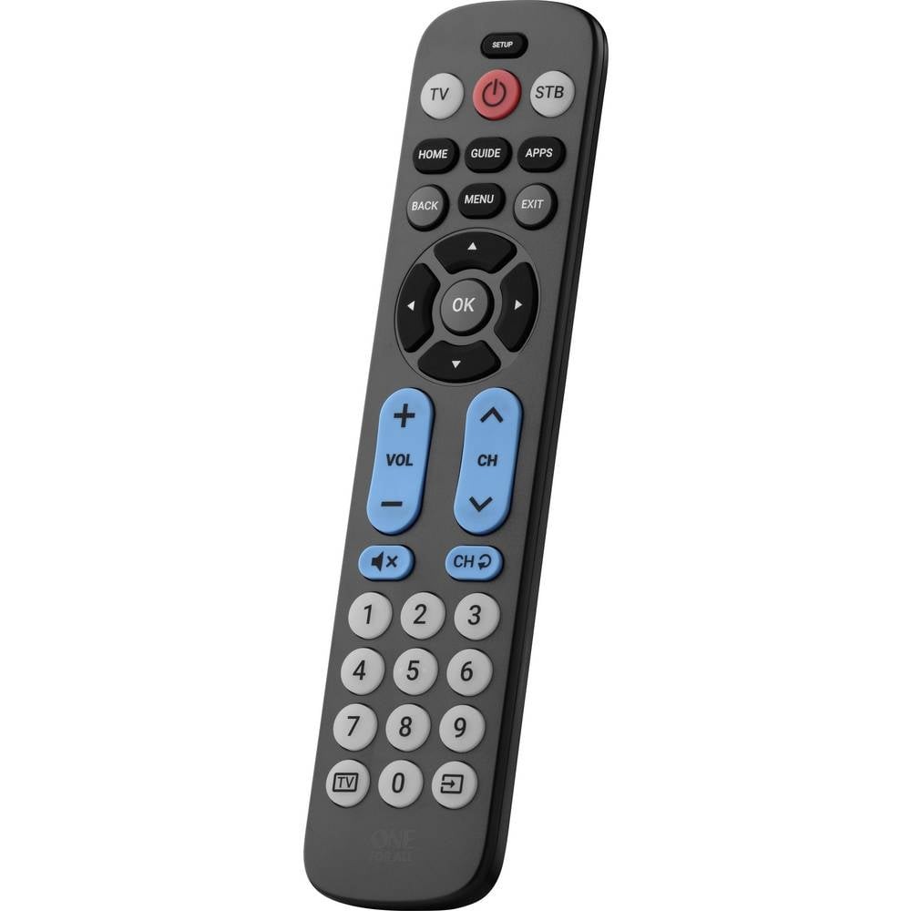 Télécommande universelle One For All URC6821 noir avec touches rétroéclairées