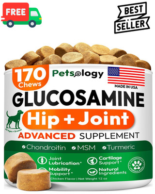 Hip and Joint Supplement for Dogs Glucosamine for Dogs 170 Mobility Fast Deliver
