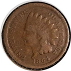 USA 1864 Indian cent coin  #5036