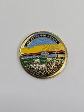 Kansas Travel Souvenir Lapel Pin Ad astra per aspera Very Small Size 