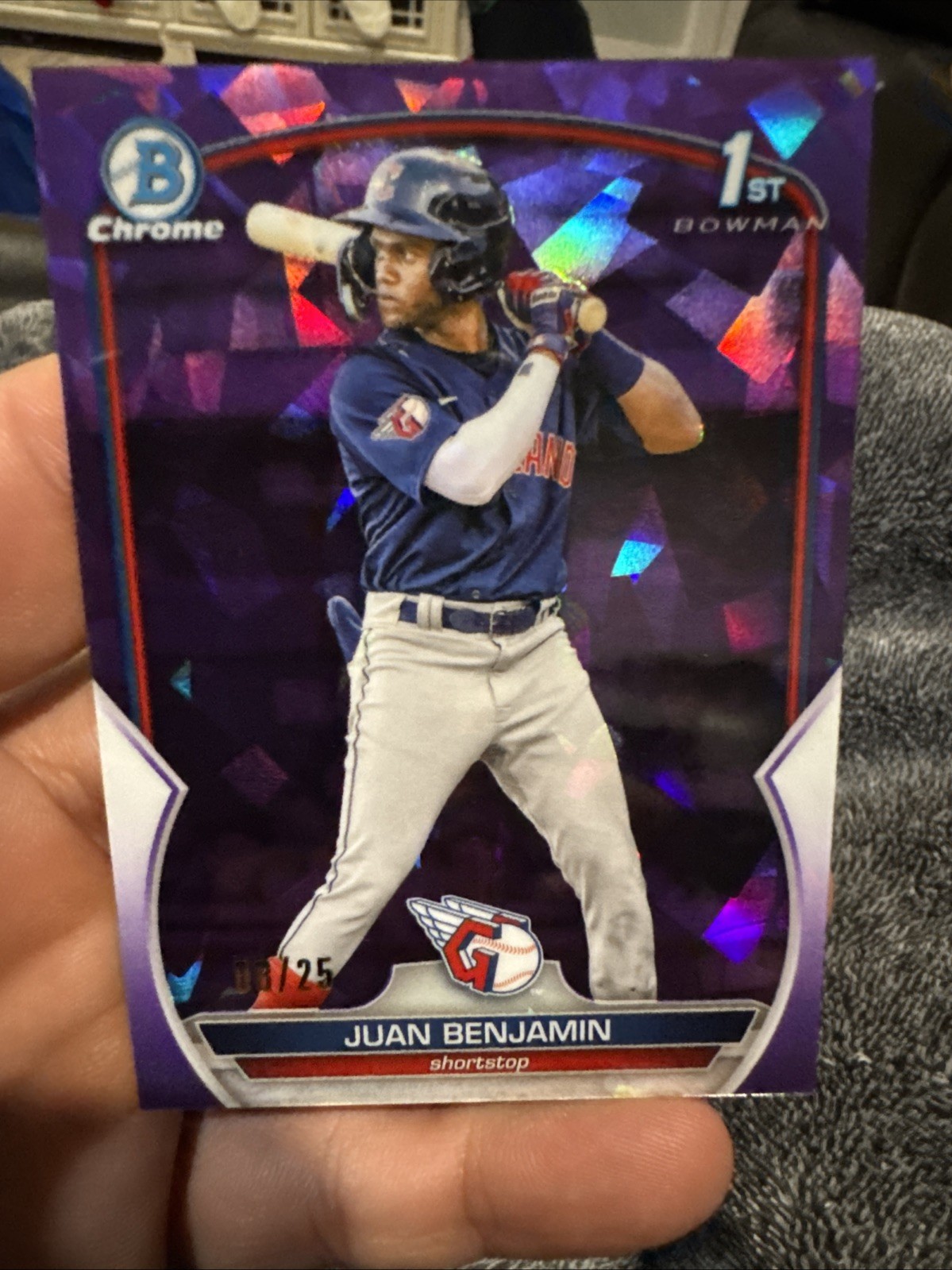 2023 Bowman Chrome Sapphire Juan Benjamin #BCP-151 1st Bowman Purple /25