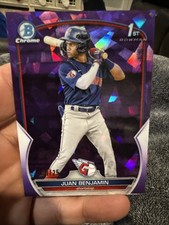2023 Bowman Chrome Sapphire Juan Benjamin #BCP-151 1st Bowman Purple /25