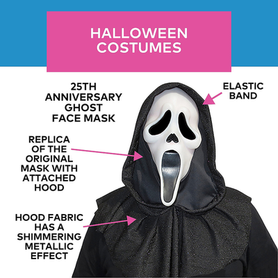 Fun World Ghost Face Scream Mask - White for sale online | eBay