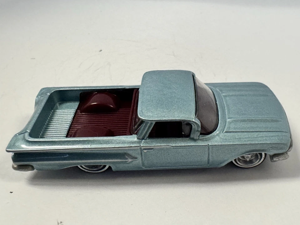 Matchbox 1960 Chevy El Camino Diecast Blue Loose Custom Lowrider 3D Wheel Swap - Image 4 of 4