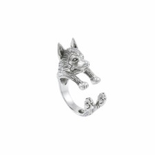 Bague En Argent Sterling 925 Pour Chien Husky Sibérien Meilleur Ami Bijoux
