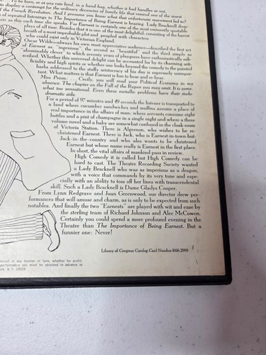 Oscar Wilde The Importance Of Being Earnest 2 Vintage LP Box Set Lynn Redgrave - Zdjęcie 6 z 22