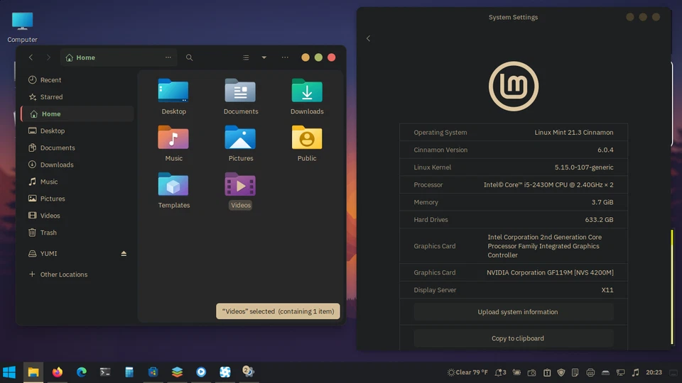 Linux Mint 22 Pre-installed 160GB Hard Drive (Windows 10 theme) - UEFI BOOT #5 - Image 4 of 4