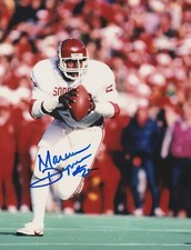 MARCUS DUPREE  OKLAHOMA SOONERS  ACTION SIGNED 8x10