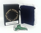 THE NOBLE COLLECTION LOTR LORD OF THE RINGS ELVEN LEAF BROOCH SILVER PLATED MIP