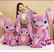 30/45/60/80cm Disney Large Size Lilo  Stitch Stuffed Plush Toy Stitch Doll Soft