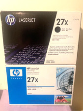 Lot of 2 Genuine HP 27X Black C4127X Print Cartridge for LaserJet 4000/4050--New