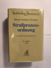 StPO - Kommentar 2022, Meyer-Goßner / Schmit...