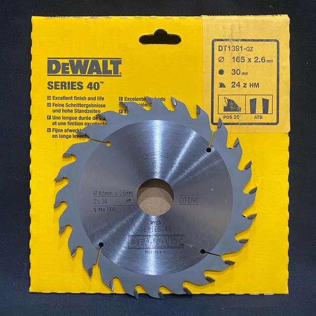 Dewalt DT1382 Series 40 165mm x 16mm 24T TCT Circular Saw Blade For
