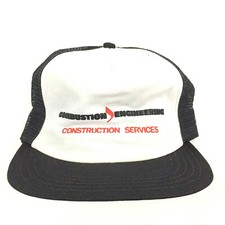 Vtg Combustion Engineering Cap Logo Mesh USA Snap Back Trucker Baseball Dad Hat